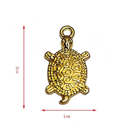 Móc khóa dễ thương - Sang xịn mịn - Rùa mạ vàng