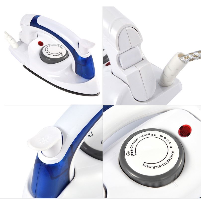 Bàn là, bàn ủi hơi nước TRAVEL IRON HT258B mini cầm tay du lịch nhỏ gọn tiện dụng