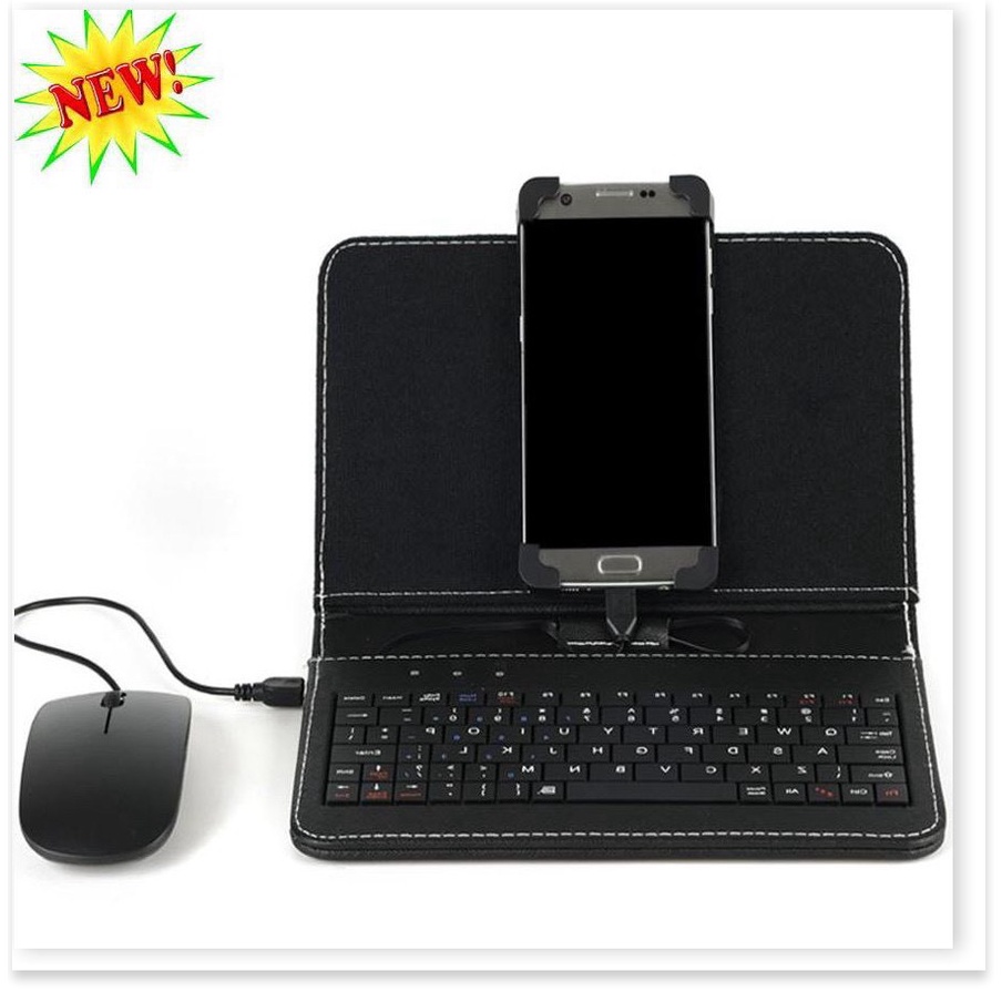 Bao da bàn phím điện thoại có chuột - dùng được cho máy android màn dưới 8 inch