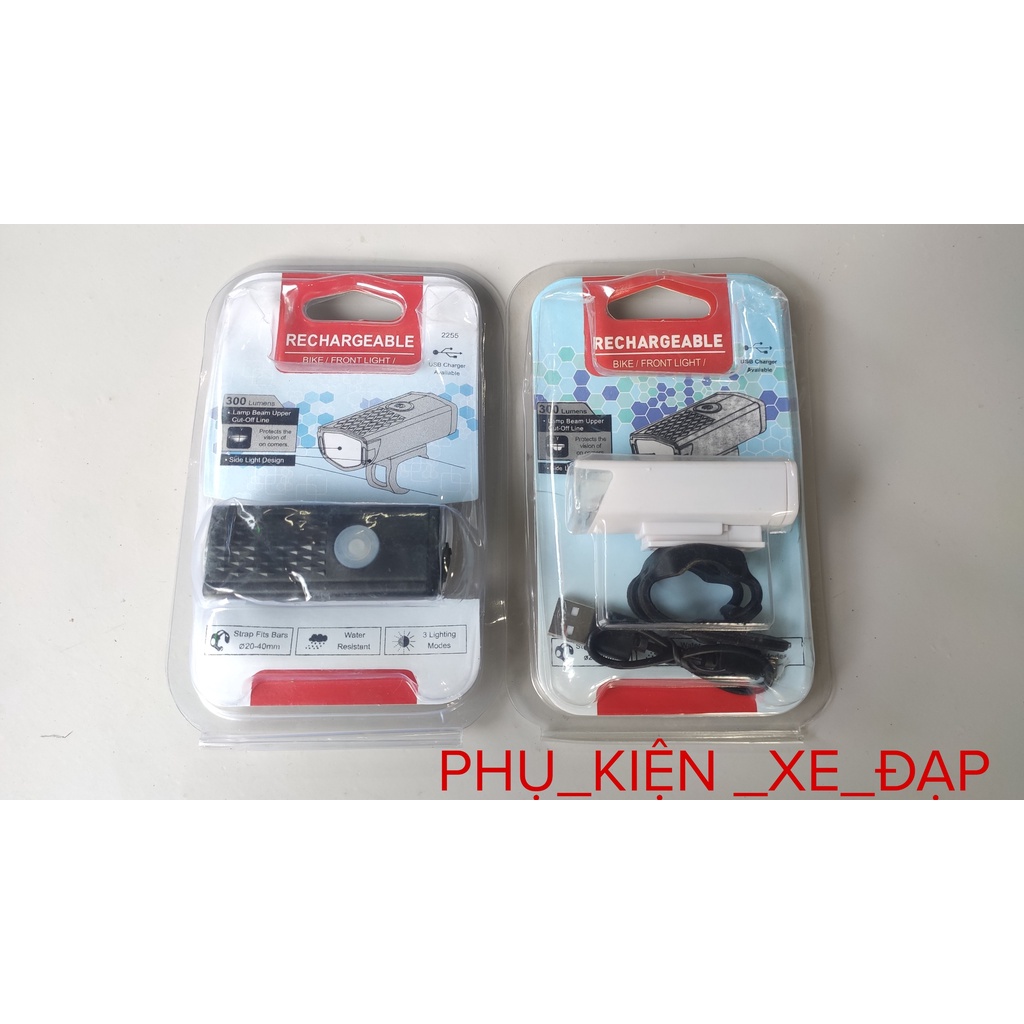Đèn pha xe đạp 300 Lumens 3 chế độ đèn