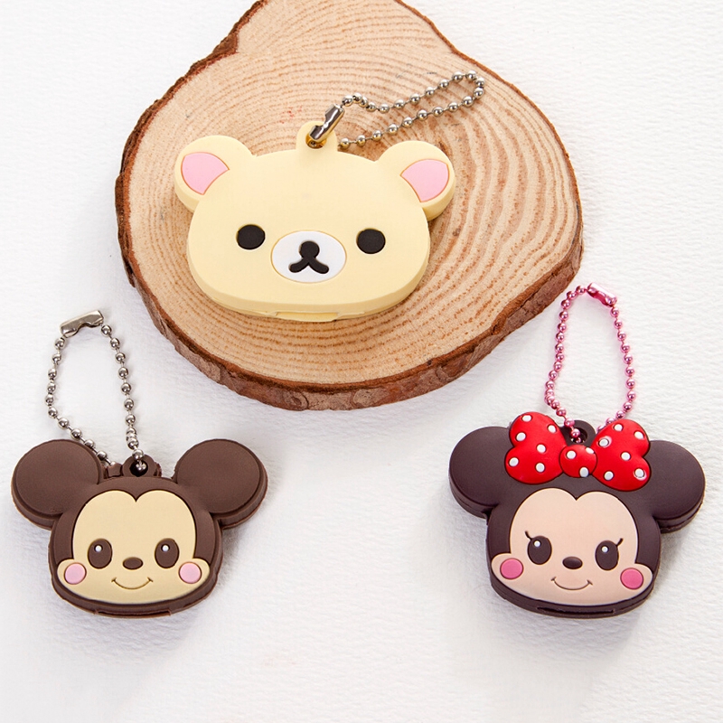 Vỏ bọc cho chìa khóa xe hơi bằng silicon hình Hello Kitty dễ thương có chuỗi dây tiện lợi