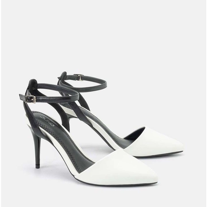 Giày Cao Gót 9cm Thời Trang JUNO Mũi Nhọn Dây Quai Hậu CG09136