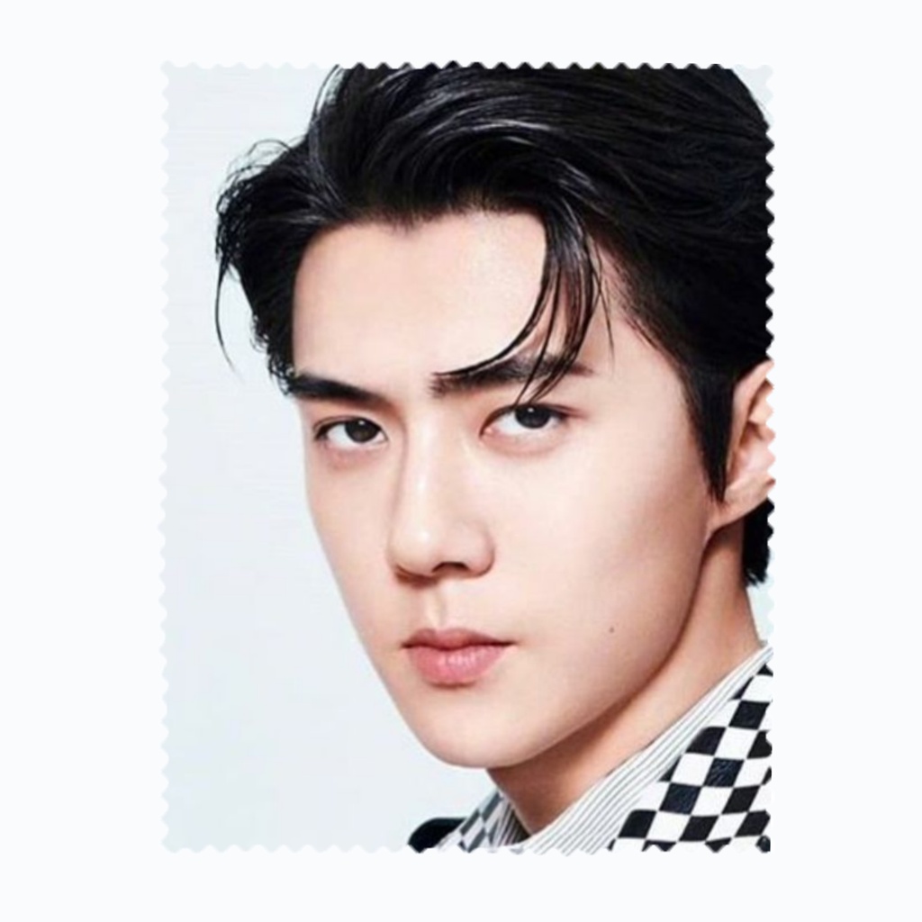 Kính mắt Vải làm sạch Ống kính sợi nhỏ Ca sĩ Hàn Quốc K-POP Star Sehun Oh Se Hun