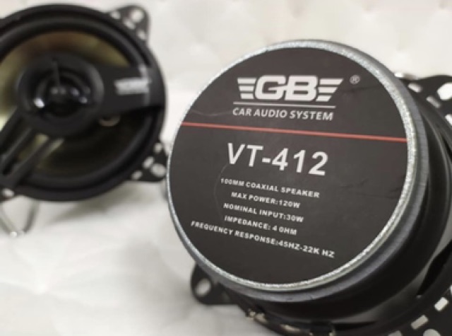 Loa Đồng Trục Loa Cánh Cửa Ô Tô GB VT 412 - HAI ĐƯỜNG TIẾNG ÂM THANH