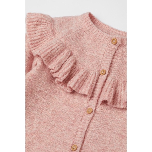 Áo Cardigan Len Bé Gái Nhún Bèo HaM(cắt tag)