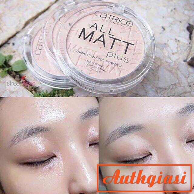 Phấn nén phủ Catrice All Matt Plus Shine Control Powder kiềm dầu, bền tone 12h