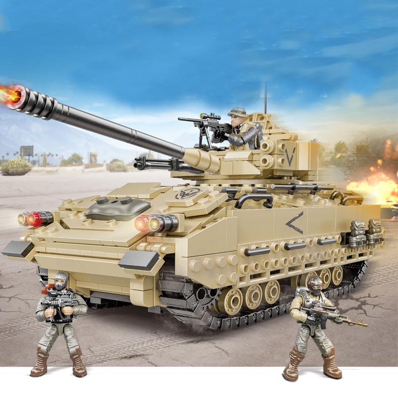 Đồ chơi Lắp ráp Mô hình 809E xe tăng ww II Military Model M2 Infantry Fighting Vehicle Collection Ornament