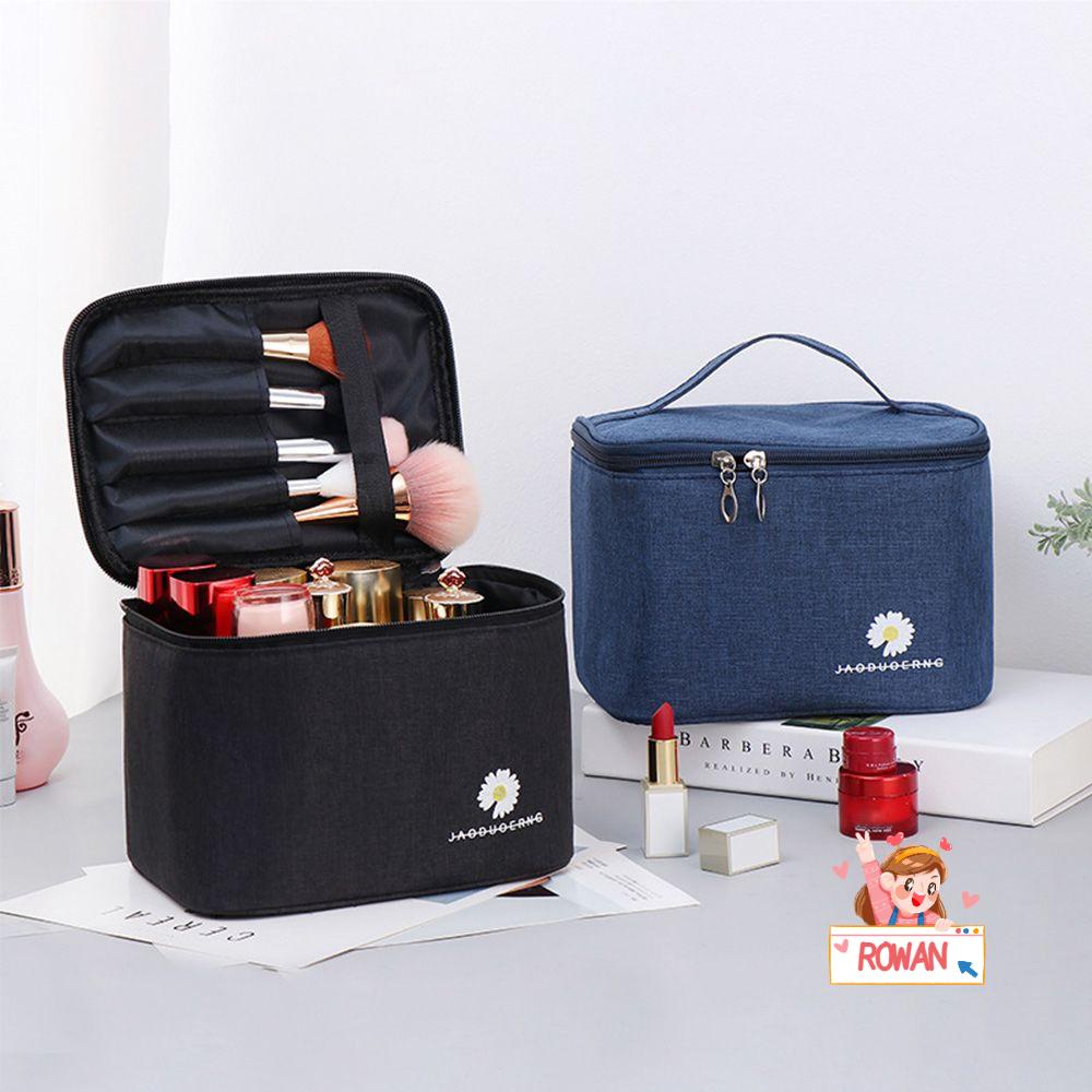 Túi Đựng Mỹ Phẩm Chăm Sóc Da Họa Tiết Hoa Cúc Tiện Dụng Khi Đi Du Lịch