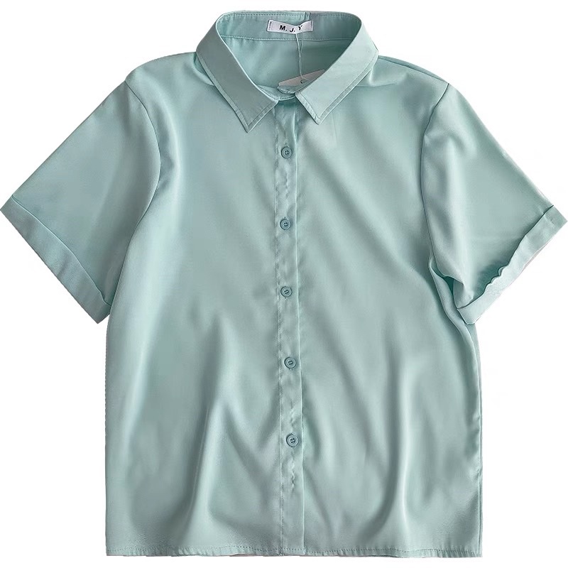 Áo sơ mi nữ cộc tay form rộng chất đẹp