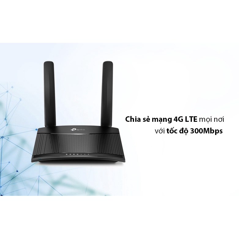 Bộ Phát WiFi Router 4G LTE  TP-Link MR100 Có Cổng Lan - Hàng chính hãng