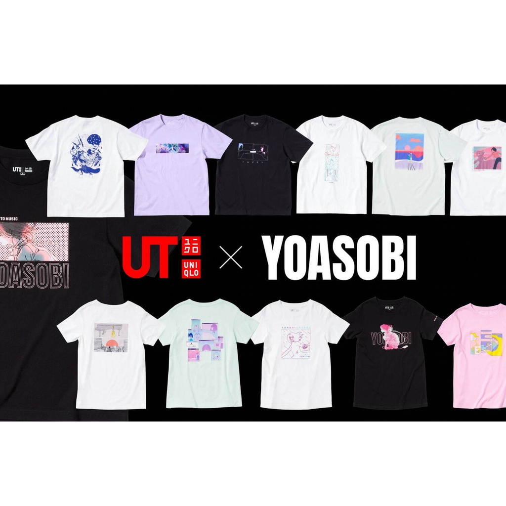Áo thun Uniqlo (UT) (UT) YOASOBI 44258 dành cho nam và nữ