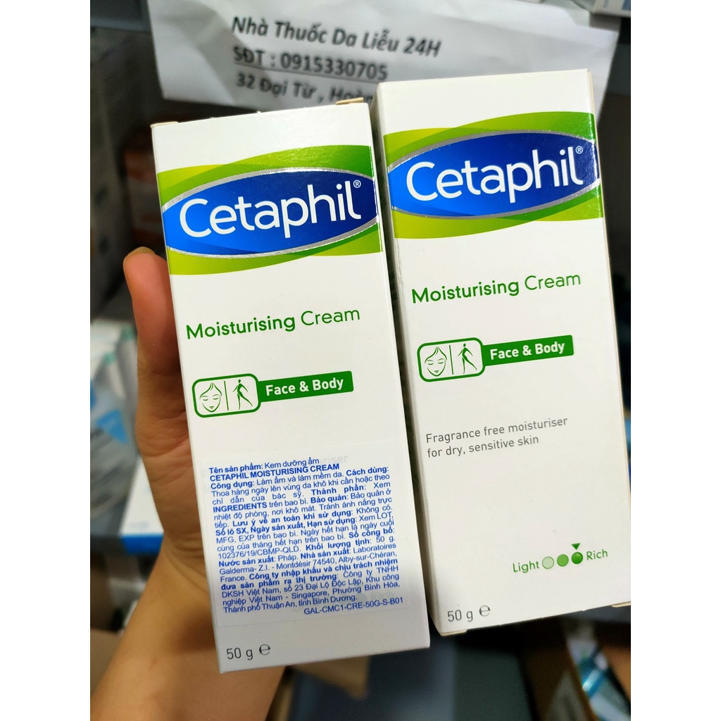 Kem dưỡng ẩm Cetaphil Moisturizing Cream 50g cho mặt và toàn thân