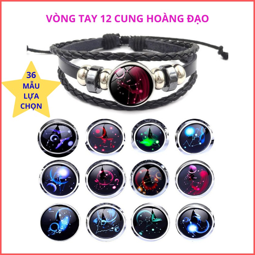 Vòng tay 12 cung hoàng đạo, vòng tay nam nữ 12 chòm sao, vòng tay thời trang cho nam nữ - Lala Mart