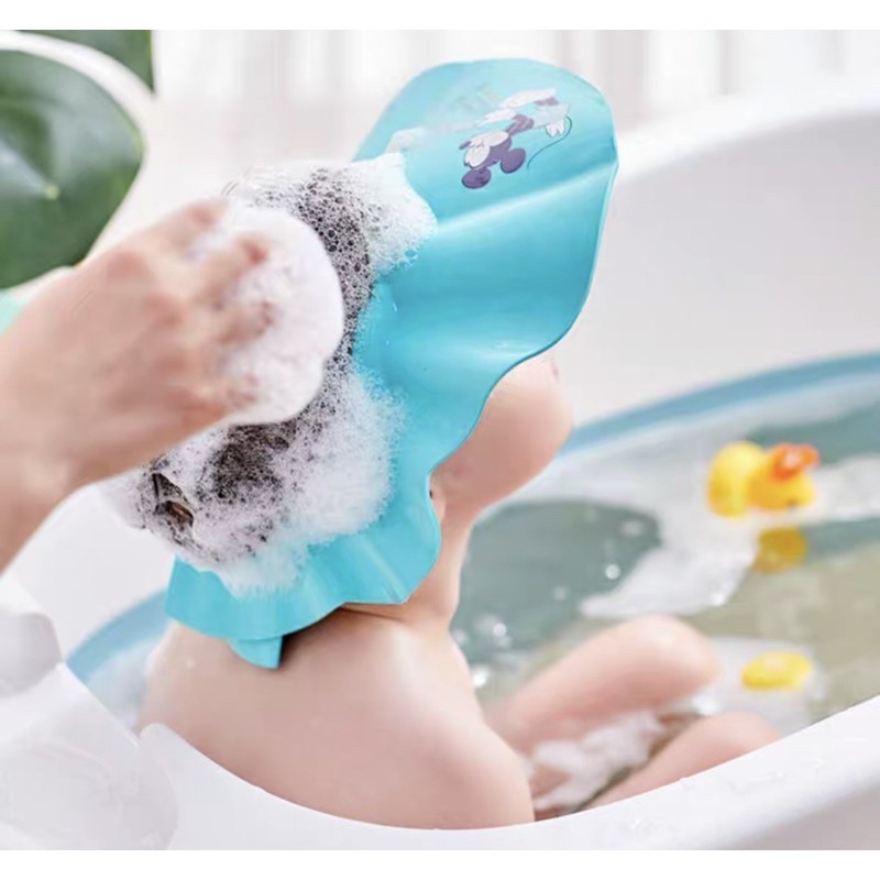 Mũ Gội Đầu Che Chắn Nước , Bảo Vệ Tai Cho Bé Disney
