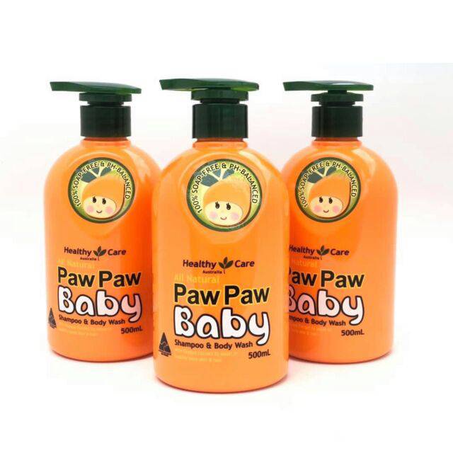 Healthy Care Paw Paw Baby Sữa tắm gội 500ml của Úc cho trẻ 500ML