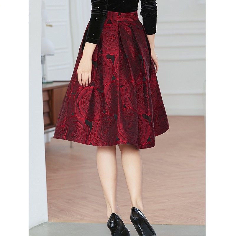 Chân Váy Chữ a Lưng Cao Thời Trang Xuân Hè Phong Cách Châu Âu 2022 Cho Nữ