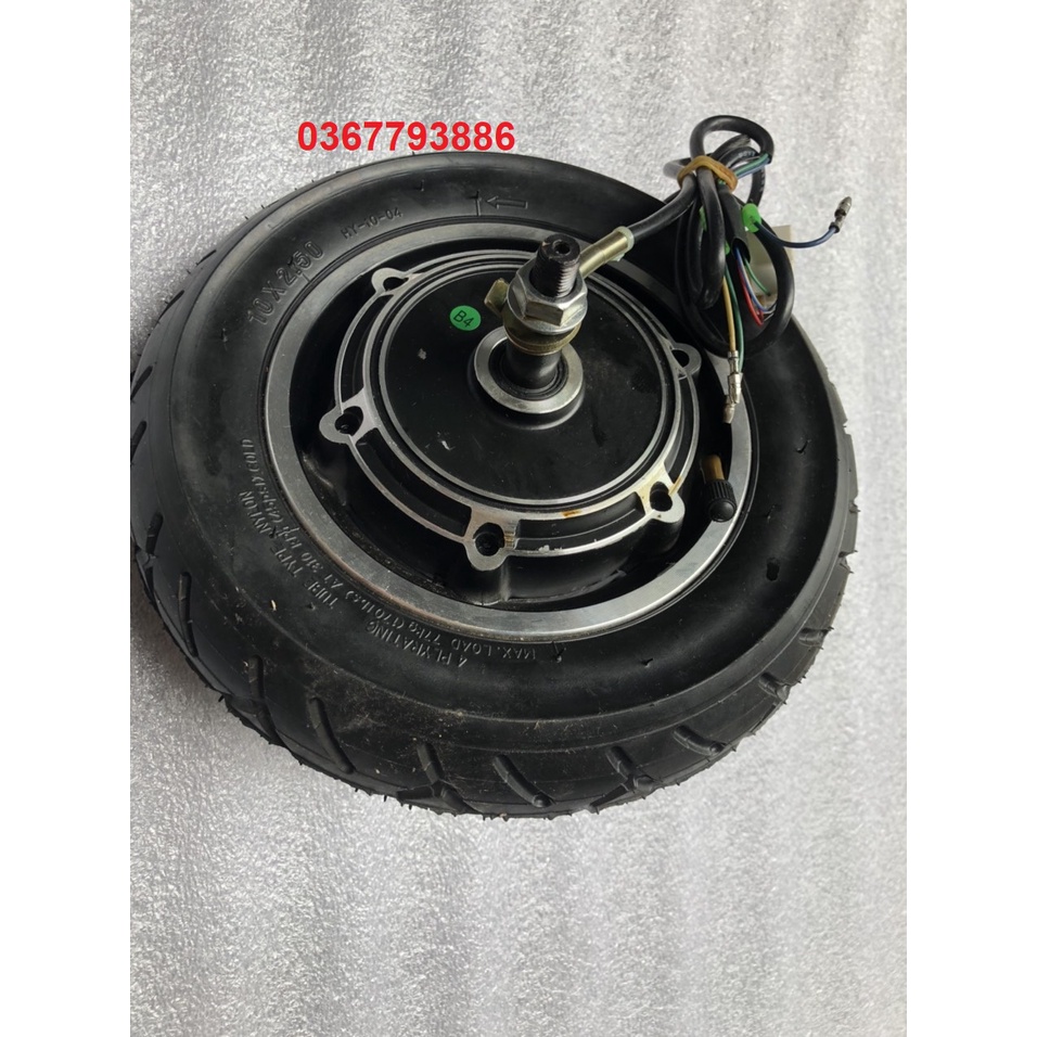 ĐỘNG CƠ PHANH ĐÙM 10INCH CHẾ XE SCOOTER ĐIỆN, XE 2 BÁNH, 3 BÁNH, XE CHỞ HÀNG ĐIỆN.