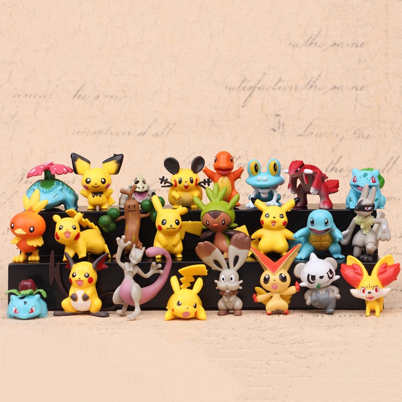 Different Styles Pokemon Figures Model Collection Pokémon Pikachu Anime Figure Toys Dolls Child Birthday Gift