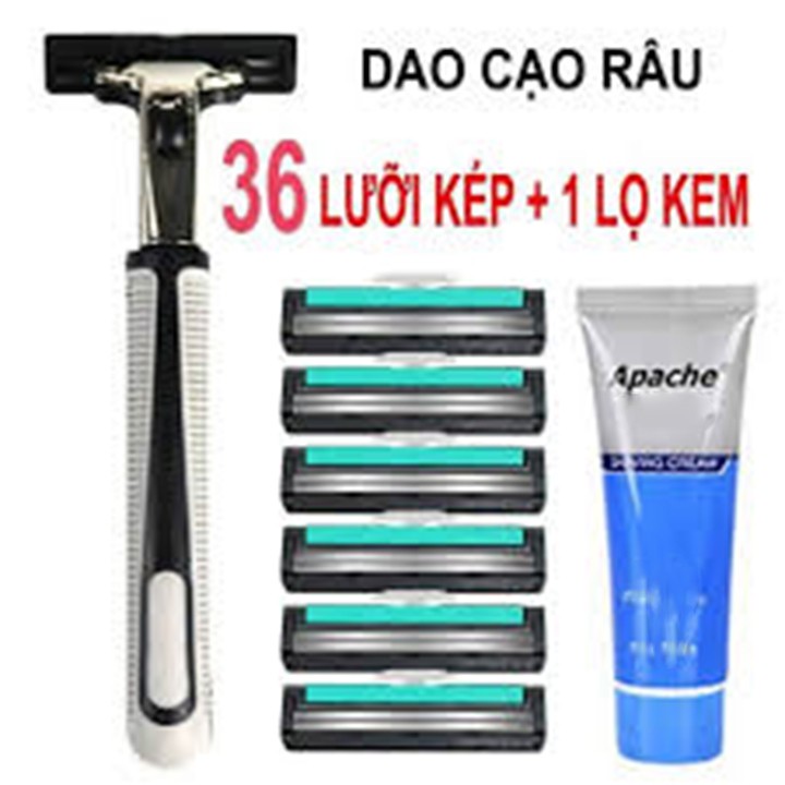 Bộ Dao cạo râu kèm 36 lưỡi và gel siêu sát cho nam giới F637SPAZ