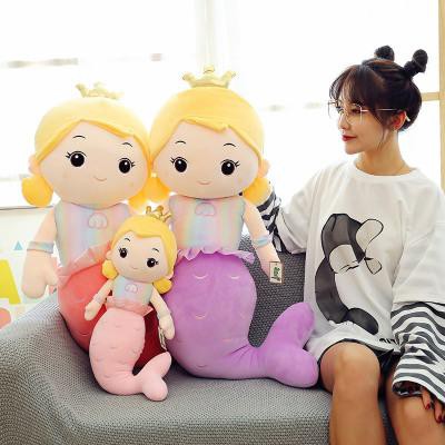 tiên cá đội vương miện 25cm G25b38 gấu bông dễ thương