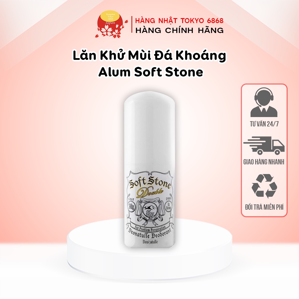 Lăn Khử Mùi Đá Khoáng Alum Soft Stone