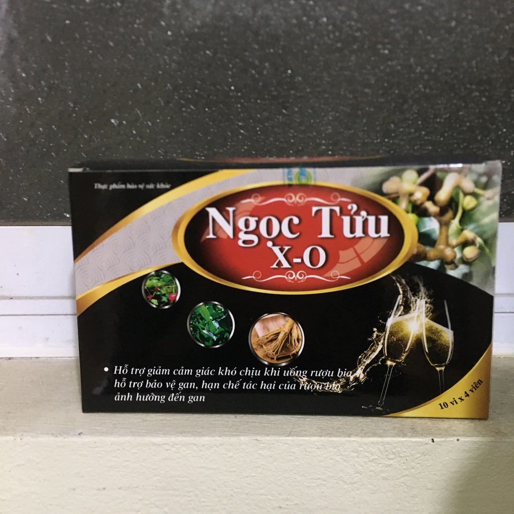 Viên uống giải rượu Ngọc Tửu X-O - Hộp 40 viên
