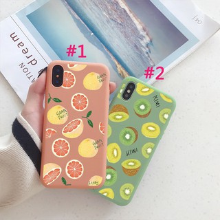 Ốp lưng Iphone 💝💝 trái cây Kiwi, Grape Fruit cho điện thoại iphone 6 6s 6P 6sP 7P 8P X XS siêu rẻ, bao đẹp