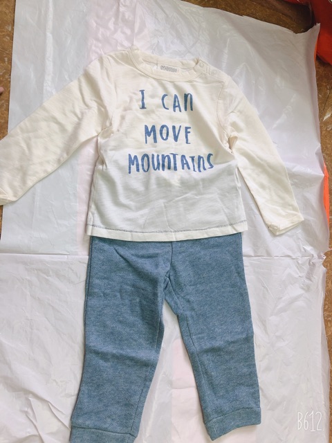 Set quần áo áo cotton quần nỉ bé trai Gymboree fom nho 6-12, 12-18, 18-24m_hàng chính hãng Mỹ