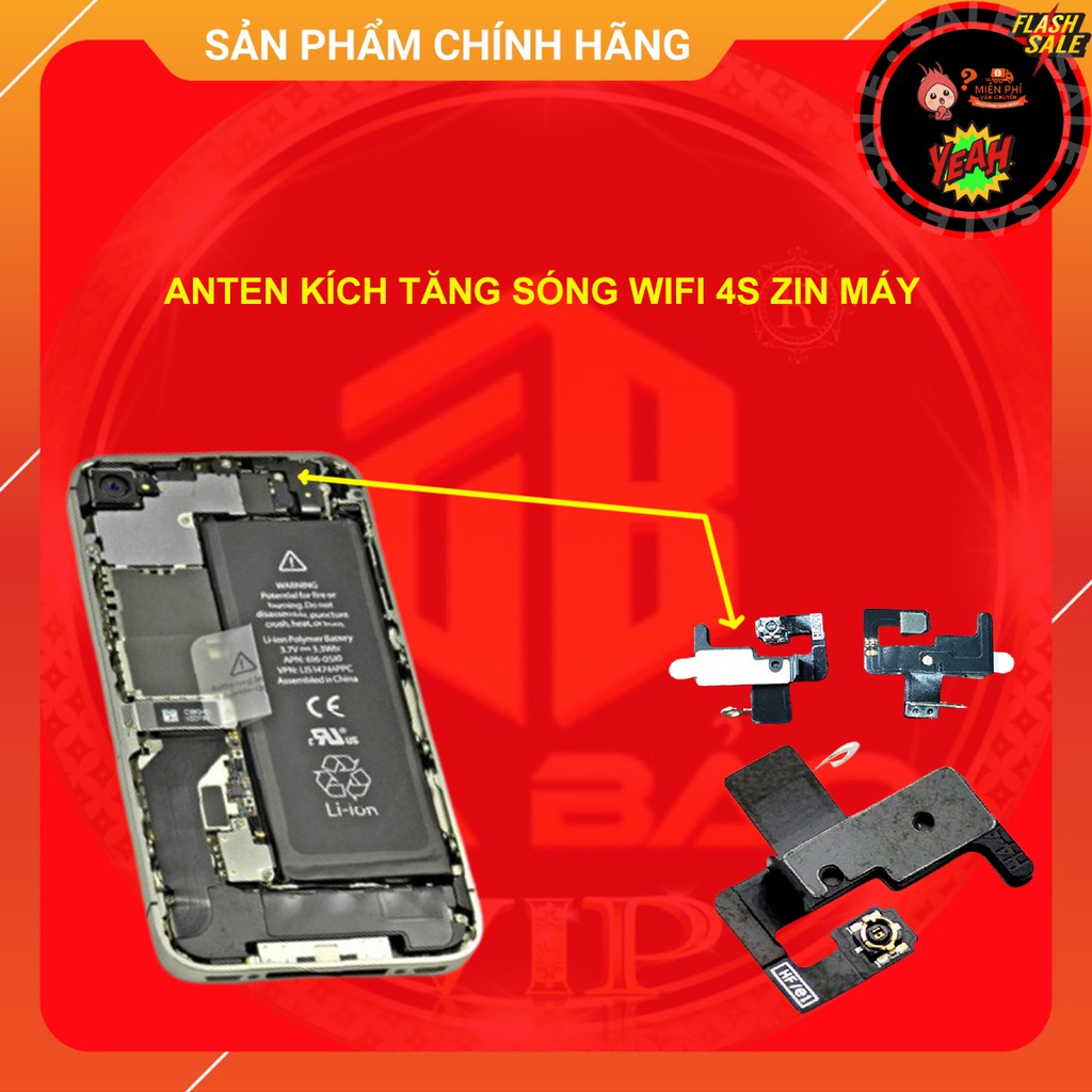 NẸP WIFI IP4S ZIN BÓC MÁY ( NẸP TĂNG SÓNG WIFI IP4 ) CHÍNH HÃNG