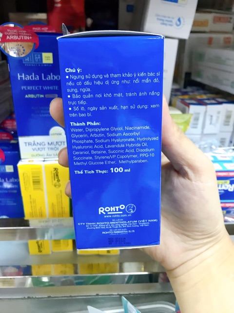 Dung dịch dưỡng trắng vượt trội Hada labo Perfect White Arbutin Lotion 100ml