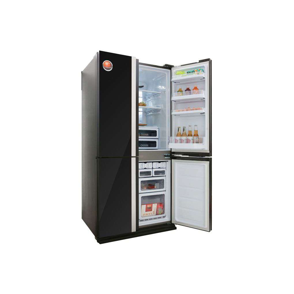 Tủ lạnh Sharp Inverter 605 lít SJ-FX688VG-BK -Làm đá nhanh, Ngăn đá lớn, Mặt gương, sản xuất Thái Lan, giao miễn phí HCM