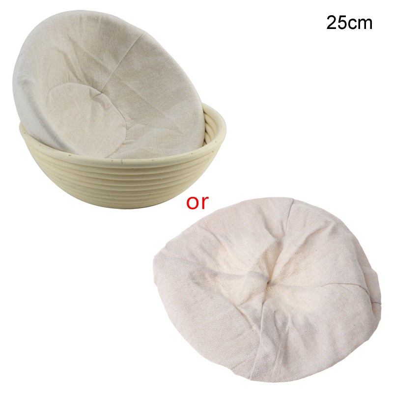 Vải tròn phủ giỏ mây ủ bột bánh mì lên men tiện lợi