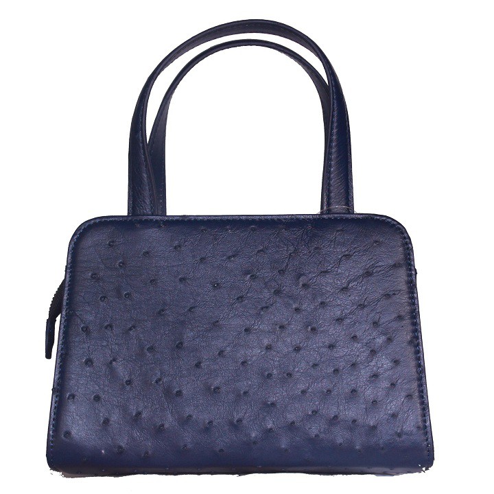 Túi xách nữ Huy Hoàng da đà điểu cỡ nhỏ màu xanh đậm HP6468