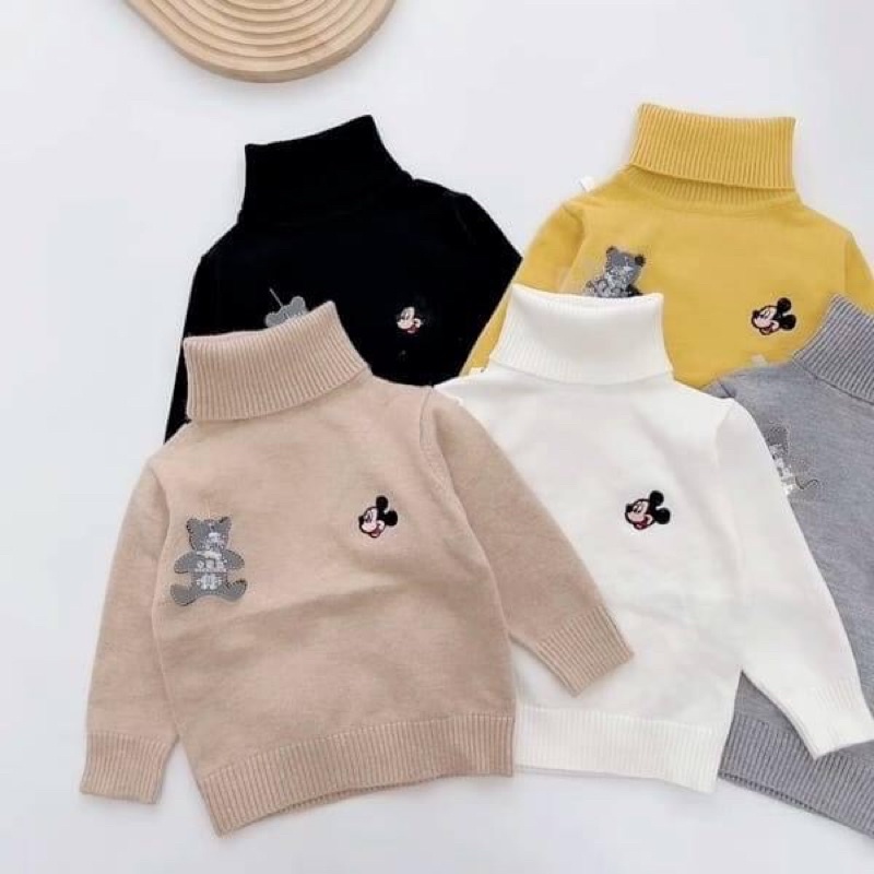 Áo len cổ lọ cho bé 8-22kg