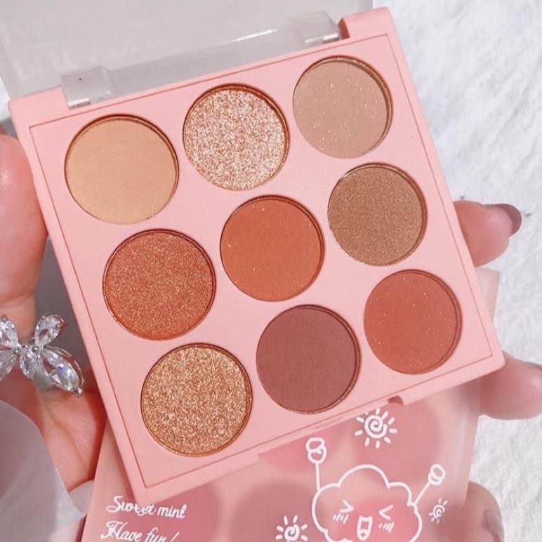 hộp Phấn Mắt 9 Ô HUDAPRO PUT YOUR HAND UP Show Your Time Have Fun !! SiêuThích Hot | BigBuy360 - bigbuy360.vn