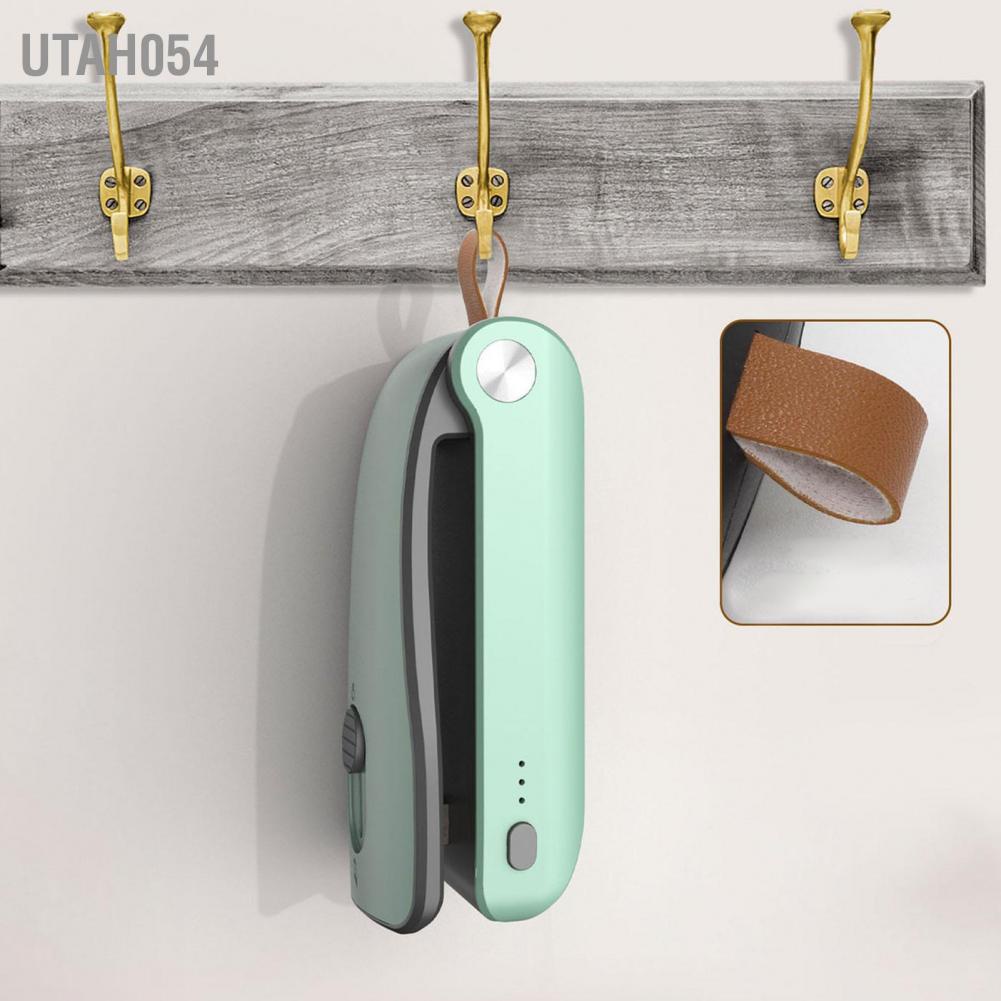Utah054 Mini Food Sealer Small Handheld Bottom Magnetic Design USB Charging Quick Sealing Machine