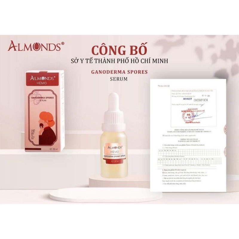 Serum giảm giản mao mạch ALMONDS - Ganoderma Spores serum 65gr