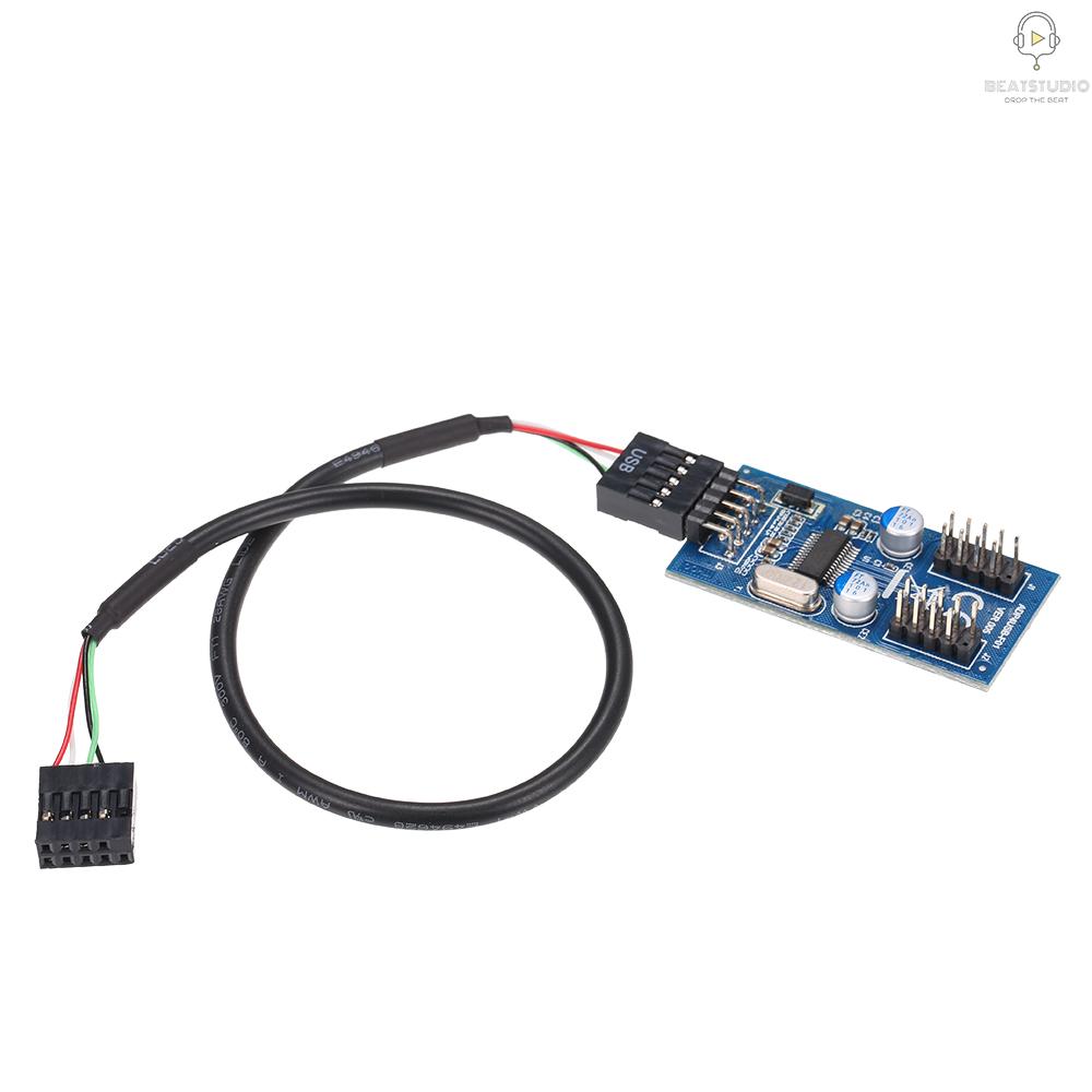 Bo Mạch Chủ Chuyển Đổi Usb 9pin Sang 2 Đầu Usb 2.0 9pin Sang 9pin | BigBuy360 - bigbuy360.vn