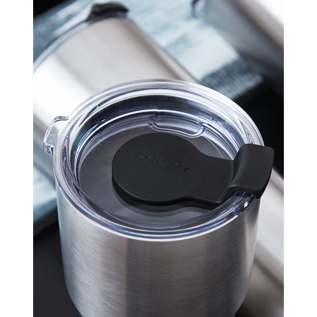 Bình giữ nhiệt Lock&amp;Lock Swing Tumbler - Màu bạc LHC4136SLV/LHC4137SLV/LHC4138SLV