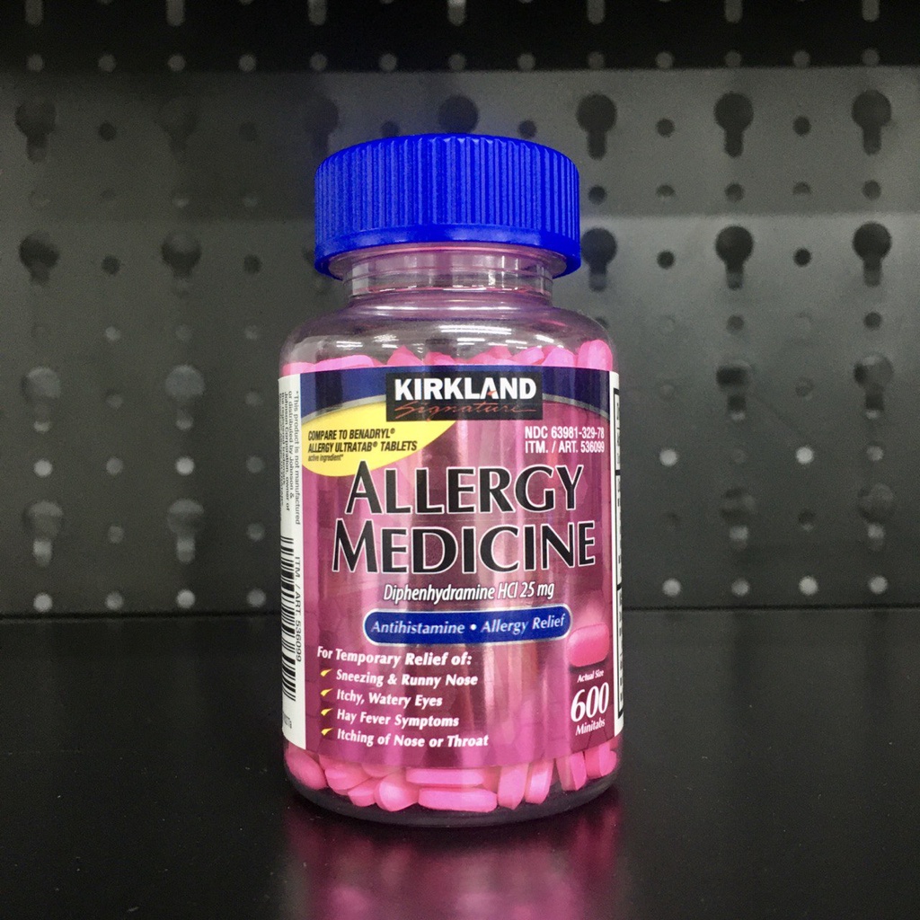 Viên Uống Chống Dị Ứng Kirkland Signature Allergy Medicine 600 Viên - Hàng Mỹ