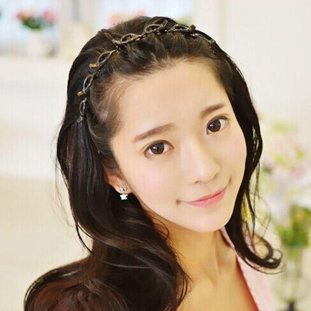 FORBETTER Kẹp Tóc Hình Răng Lược Bện Phong Cách Gothic