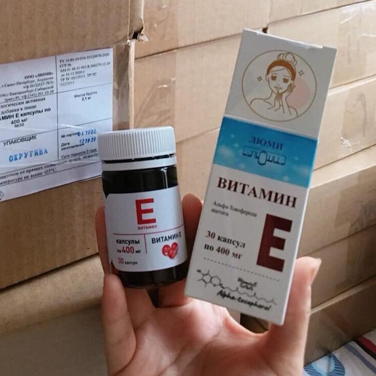 Vitamin E đỏ Nga 400mg Lumi | Thế Giới Skin Care