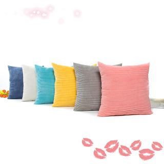 Vỏ Gối Vuông Trang Trí Sofa Màu Trơn Đơn Giản