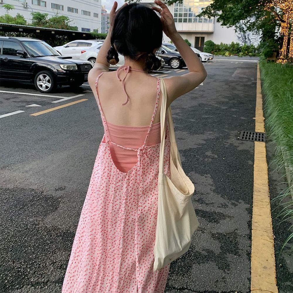 Áo Hai Dây Phối Ren Họa Tiết Dễ Thương Cho Nữ