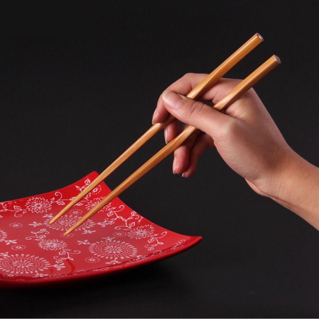 Đũa Tre Tự Nhiên Nhiều Màu Chống Trượt Phong Cách Trung Hoa