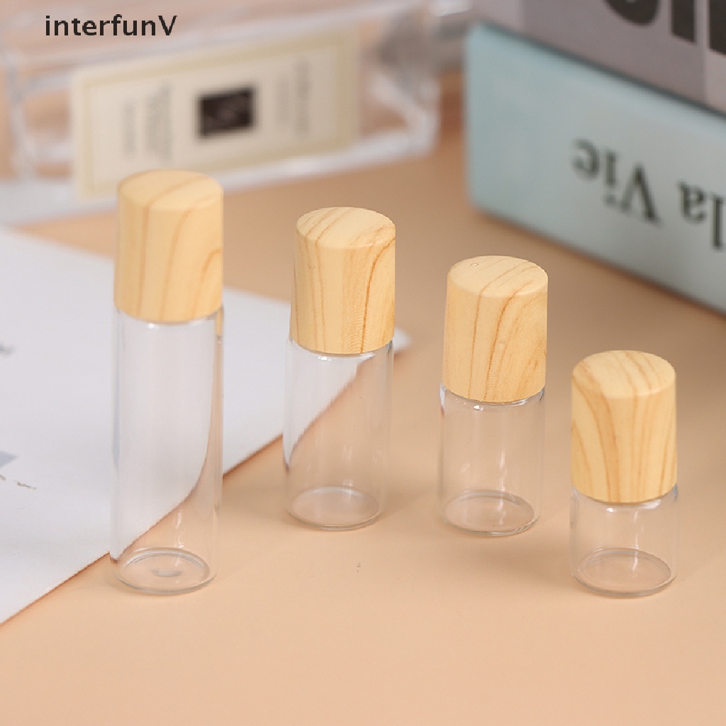 Chai Thủy Tinh Rỗng Đựng Nước Hoa 1 / 2 / 3 / 5Ml Có Thể Cuộn Lại