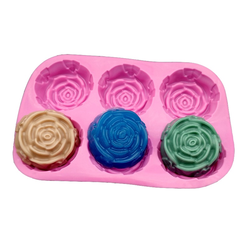 Khuôn Làm Xà Phòng Anaeat Chất Liệu Silicon Hình Hoa Hồng Đẹp Mắt