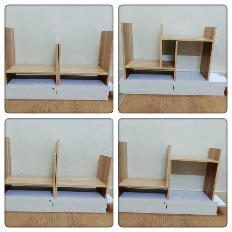Kệ sách gỗ để bàn lắp ghép ,kệ đa năng