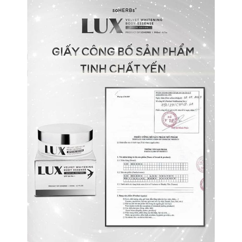 [Mã FMCGLOC giảm 5% đơn 250K] [CHÍNH HÃNG ?%] KEM BODY LUX soHERBs 200GAM