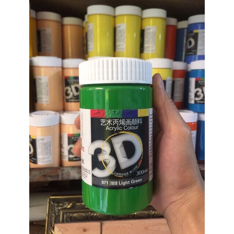 Màu vẽ 3D Acrylic 300ml( có video, ảnh thật)